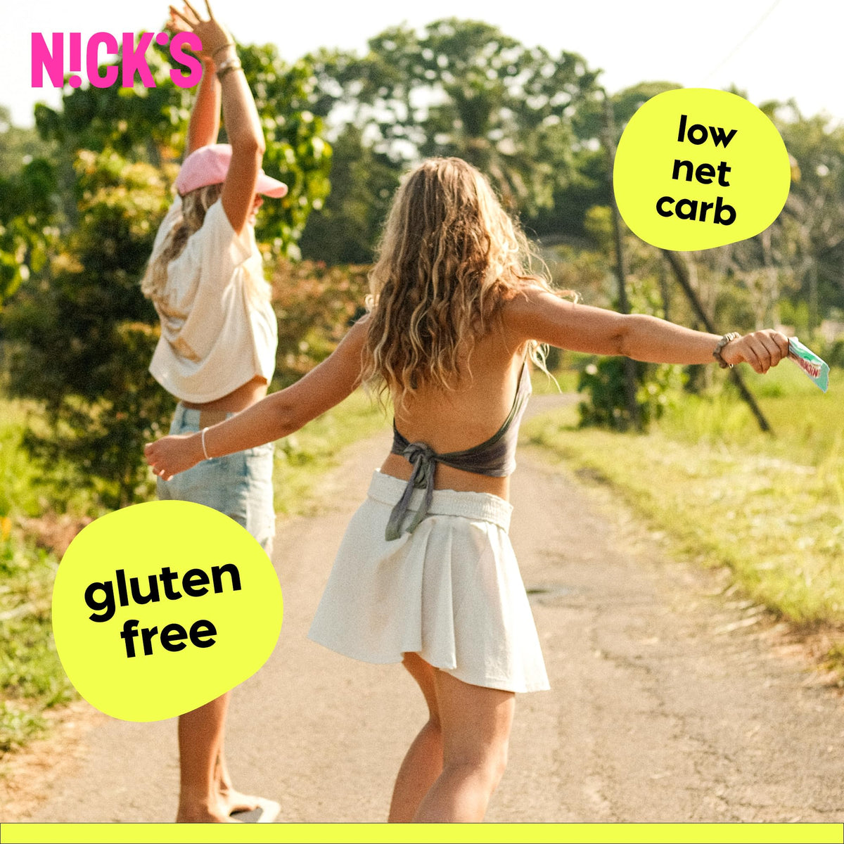 N!CK'S Choco Crush Bar – No Added Sugar, Gluten Free, 160 Calories, 15-Pack