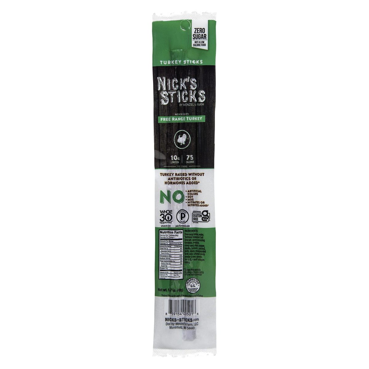 Nick's Sticks | 100% Grass-Fed Beef & Free Range Turkey Sticks Variety Pack | Gluten Free | Made in the USA
