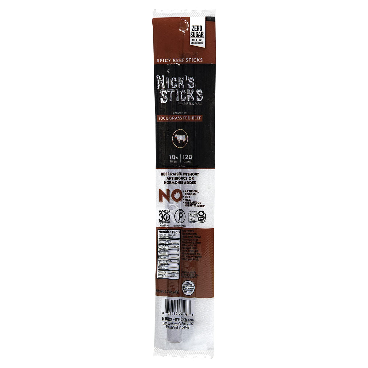 Nick's Sticks | 100% Grass-Fed Beef & Free Range Turkey Sticks Variety Pack | Gluten Free | Made in the USA