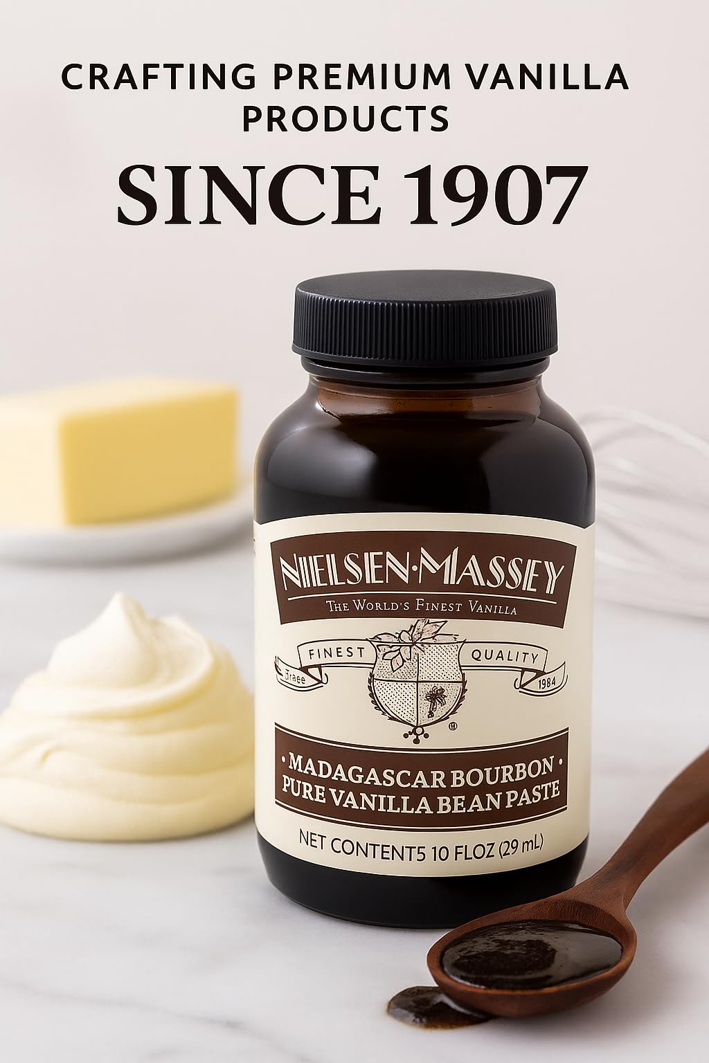 Nielsen-Massey Pure Vanilla Bean Paste – 10 oz | All-Natural, Kosher & Gluten-Free