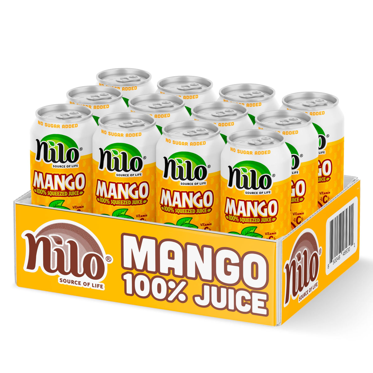 NILO Mango Juice with Pulp – 100% Pure Mango, No Sugar Added, Not From Concentrate | 12 x 320 ml