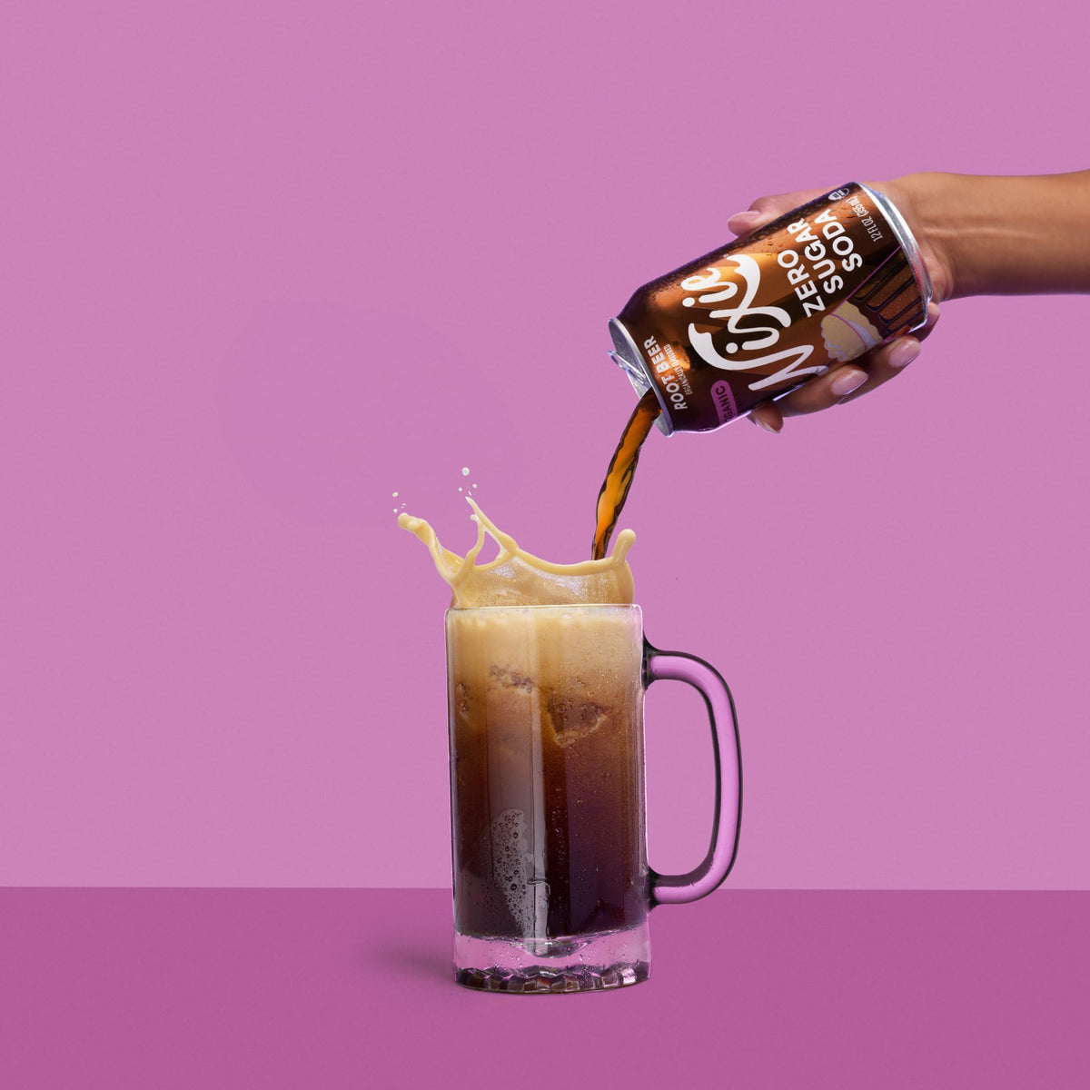 Nixie Organic Zero Sugar Root Beer Soda – 0 Sugar, 0 Cal, Caffeine Free, 12 Pack