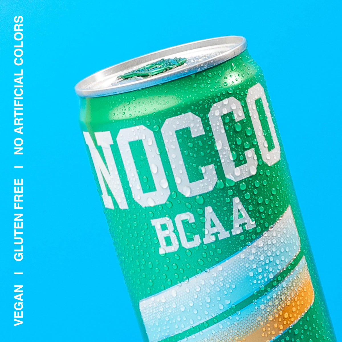 NOCCO Zero Sugar BCAA Drink Caribbean Pineapple – 12 Pack, 0 Caffeine, 5g BCAAs, 20 Calories, Biotin & Vitamins