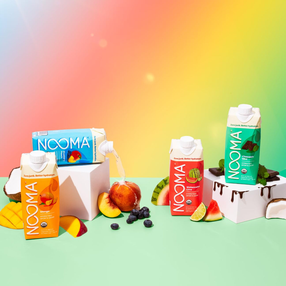 NOOMA Organic Electrolyte Sports Drink | 12-Pack Variety Pack (16.9oz each)
