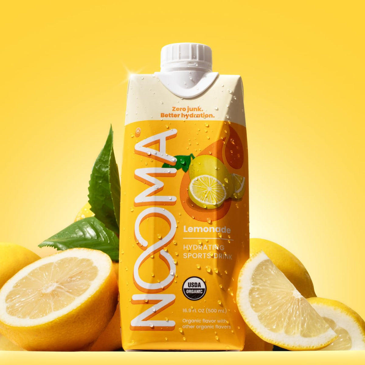 NOOMA Hydrating Sports Drink – Organic Coconut Water & Lemonade (12-Pack)