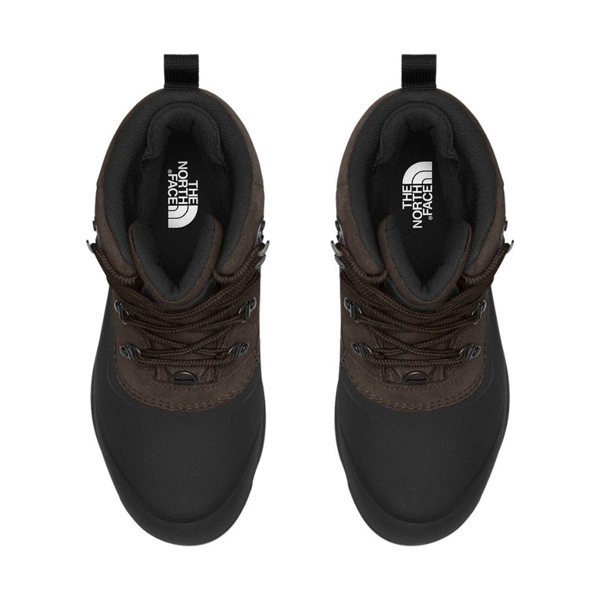 North Face Men's Chilkat V Lace Waterproof Winter Boots - Coffee Brown/TNF Black