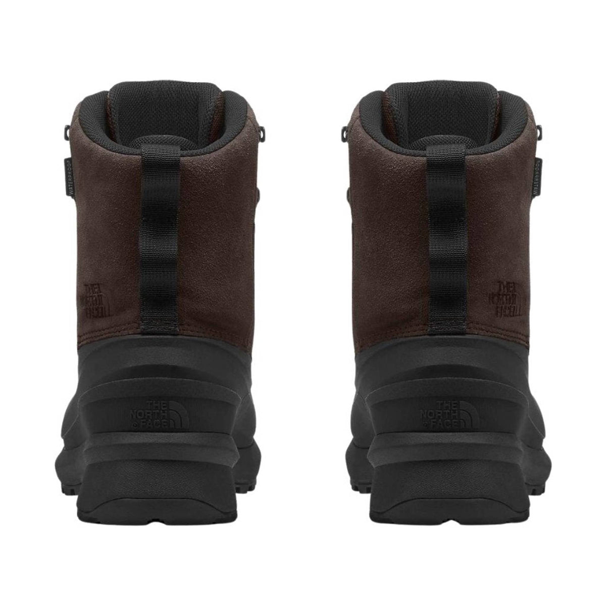 North Face Men's Chilkat V Lace Waterproof Winter Boots - Coffee Brown/TNF Black