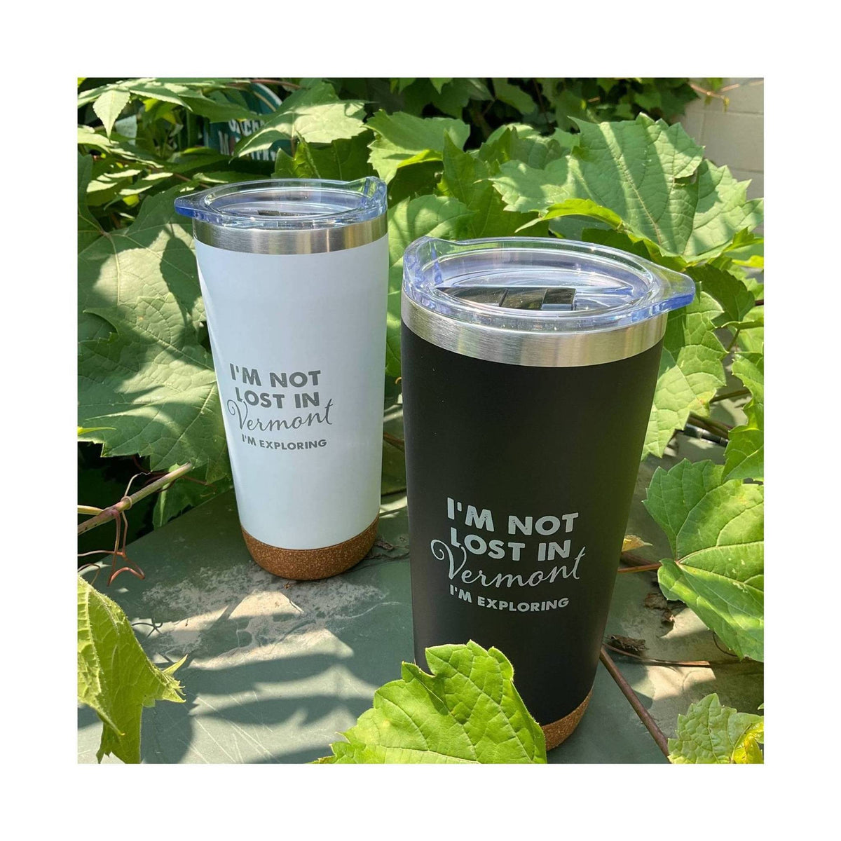 Not Lost in Vermont Tumbler 20 oz - White