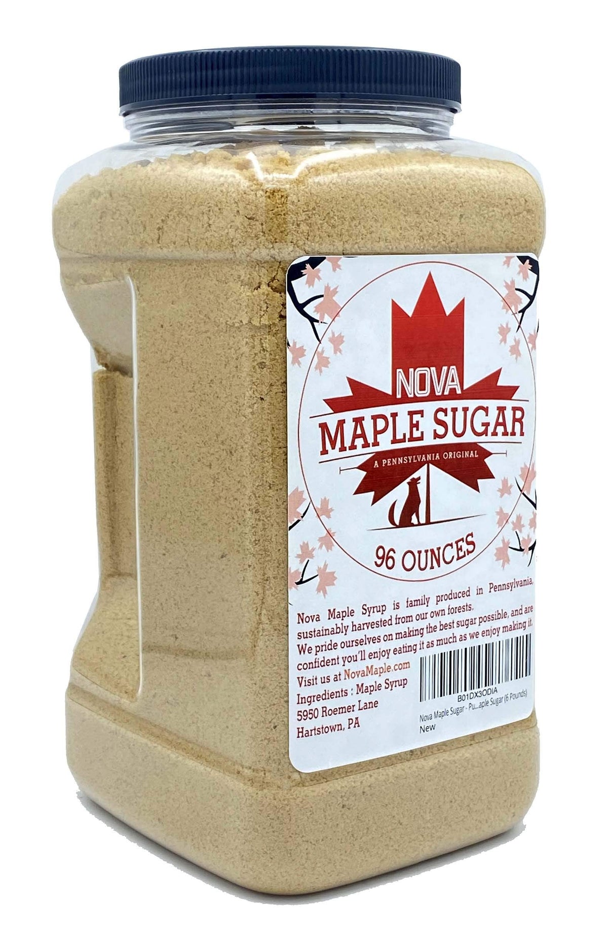 Nova Maple Sugar – Pure Grade-A Maple Sugar (6 lb)