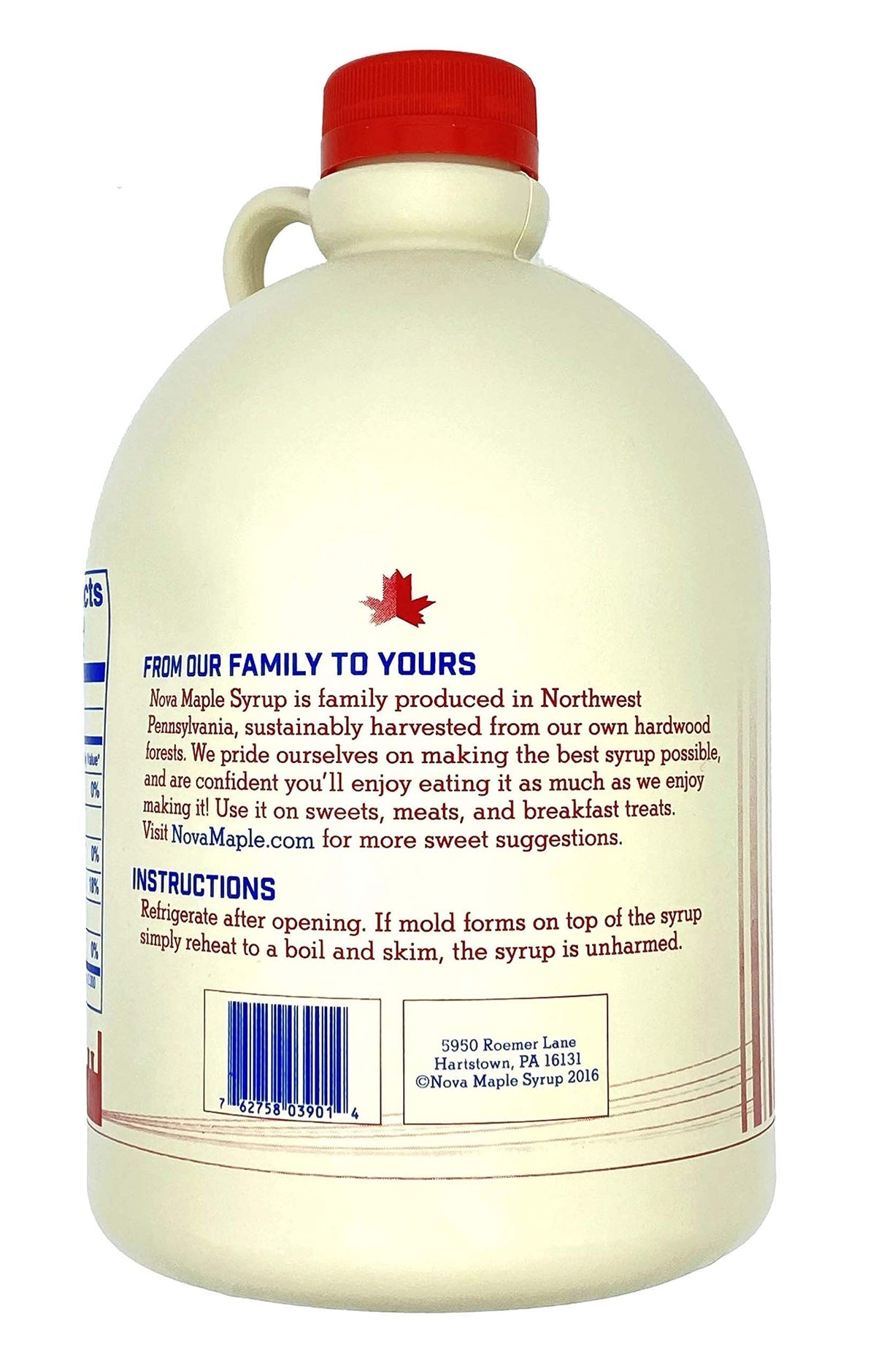 Nova Maple Syrup - Pure Grade A Maple Syrup (Gallon) | 100% Real Sap, USA Made