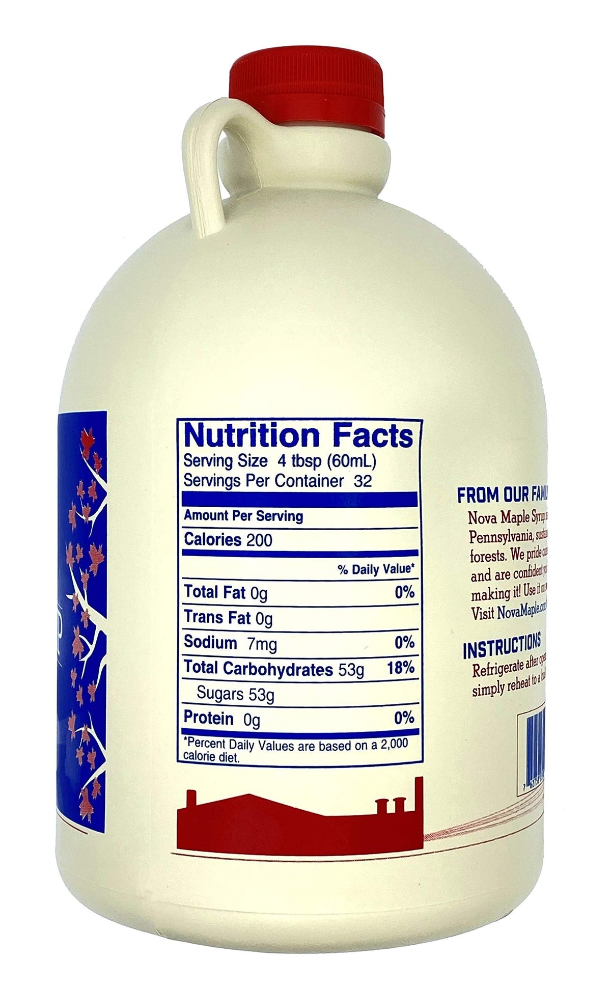 Nova Maple Syrup - Pure Grade A Maple Syrup (Half Gallon)
