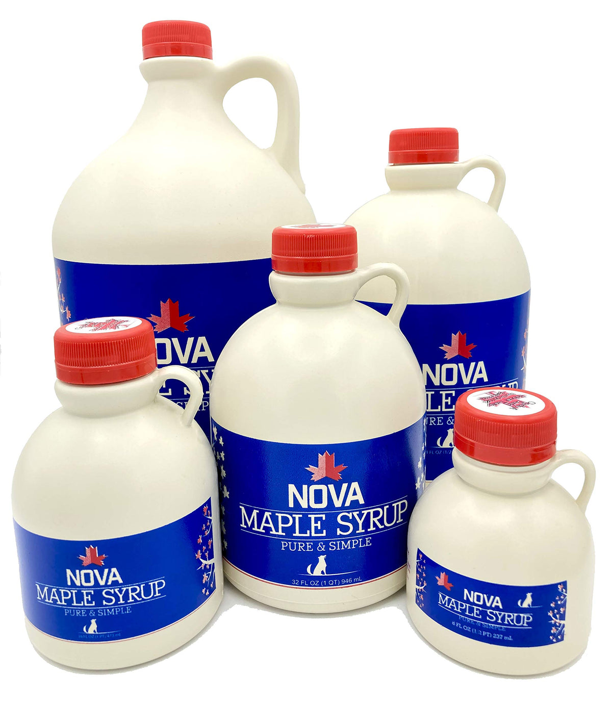 Nova Maple Syrup - Pure Grade A Maple Syrup (Half Gallon)