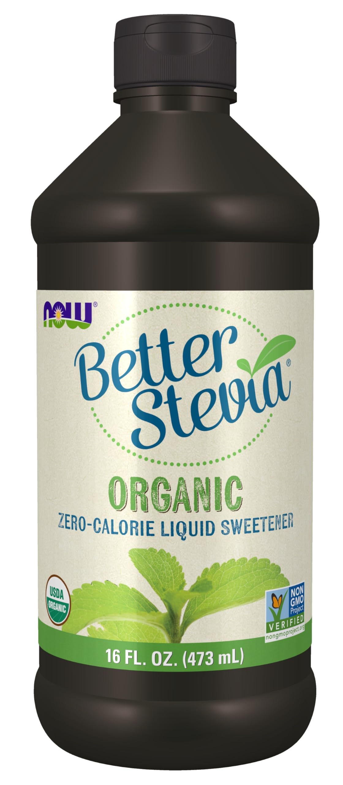 NOW Foods BetterStevia Organic Zero-Calorie Liquid Sweetener – Keto Friendly, No Erythritol, 16-Ounce