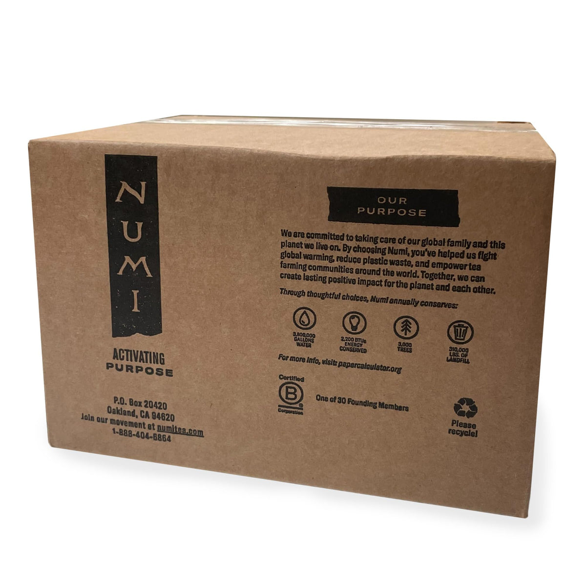 Numi Organic Ginger Lemon Tea - 100 Decaf Green Tea Bags
