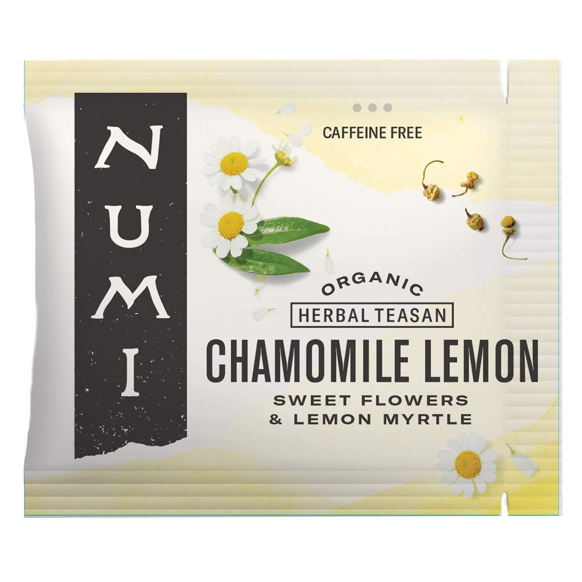 Numi Organic Chamomile Lemon Tea – Caffeine Free Calming Herbal Tea with Egyptian Chamomile & Lemon Myrtle (100 Bags)