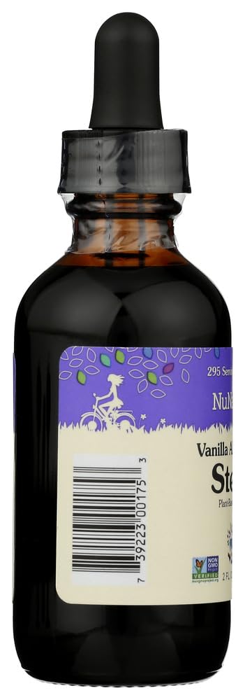 NuNaturals Liquid Stevia: Zero-Calorie Vanilla Sweetener, Pack of 2 (Alcohol-Free)