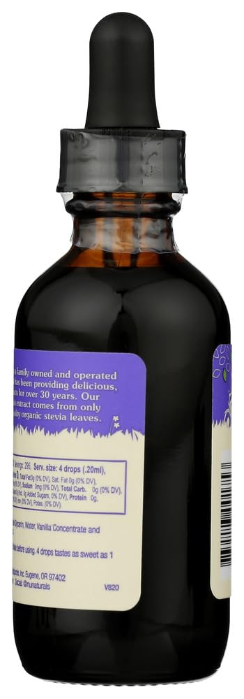 NuNaturals Liquid Stevia: Zero-Calorie Vanilla Sweetener, Pack of 2 (Alcohol-Free)