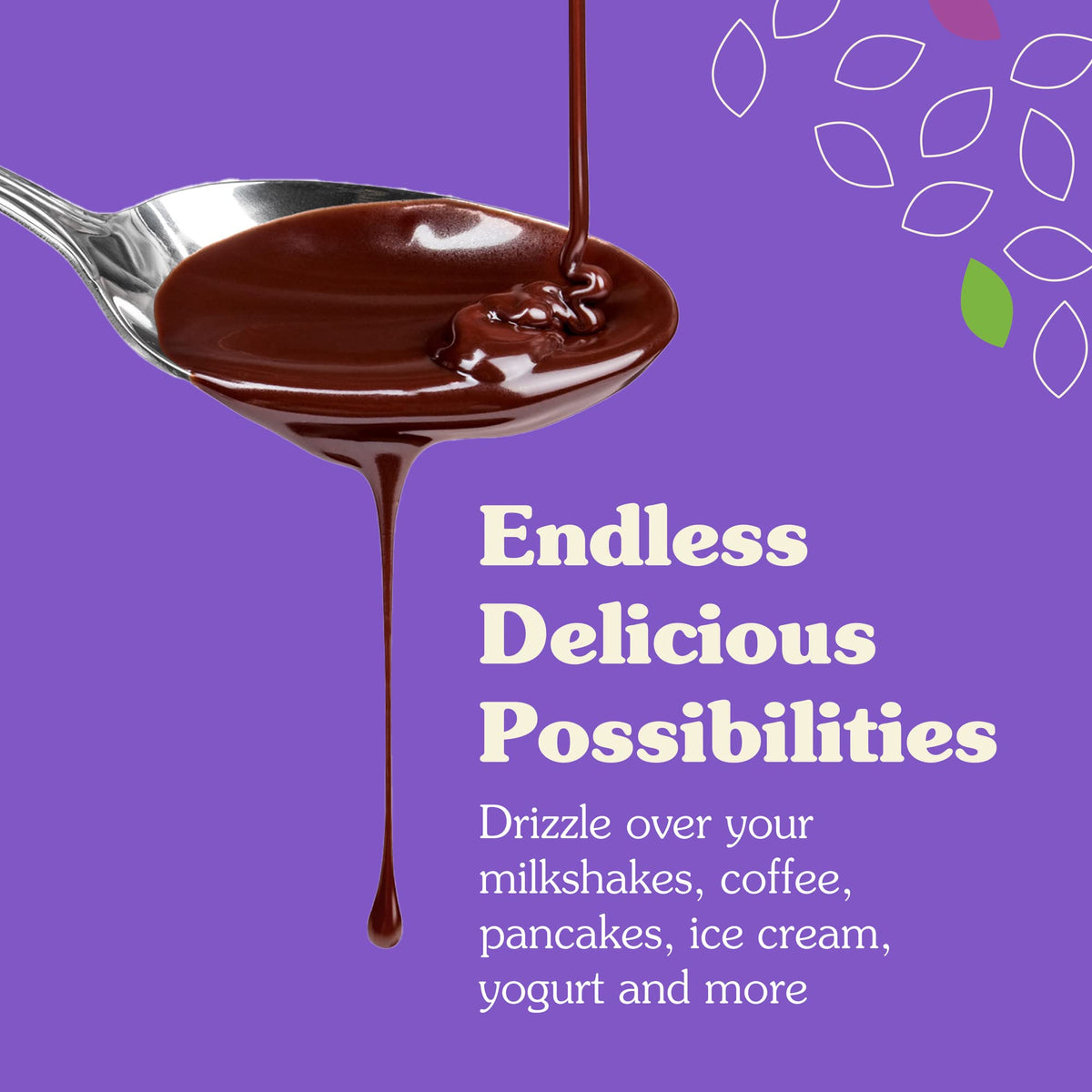 NuNaturals Stevia Syrup – Zero-Calorie Chocolate Syrup (3-Pack)