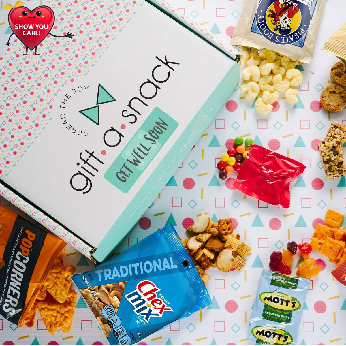 Nut Cravings Gift A Snack Get Well Soon Snack Box - 60 Count Variety Pack + Greeting Card