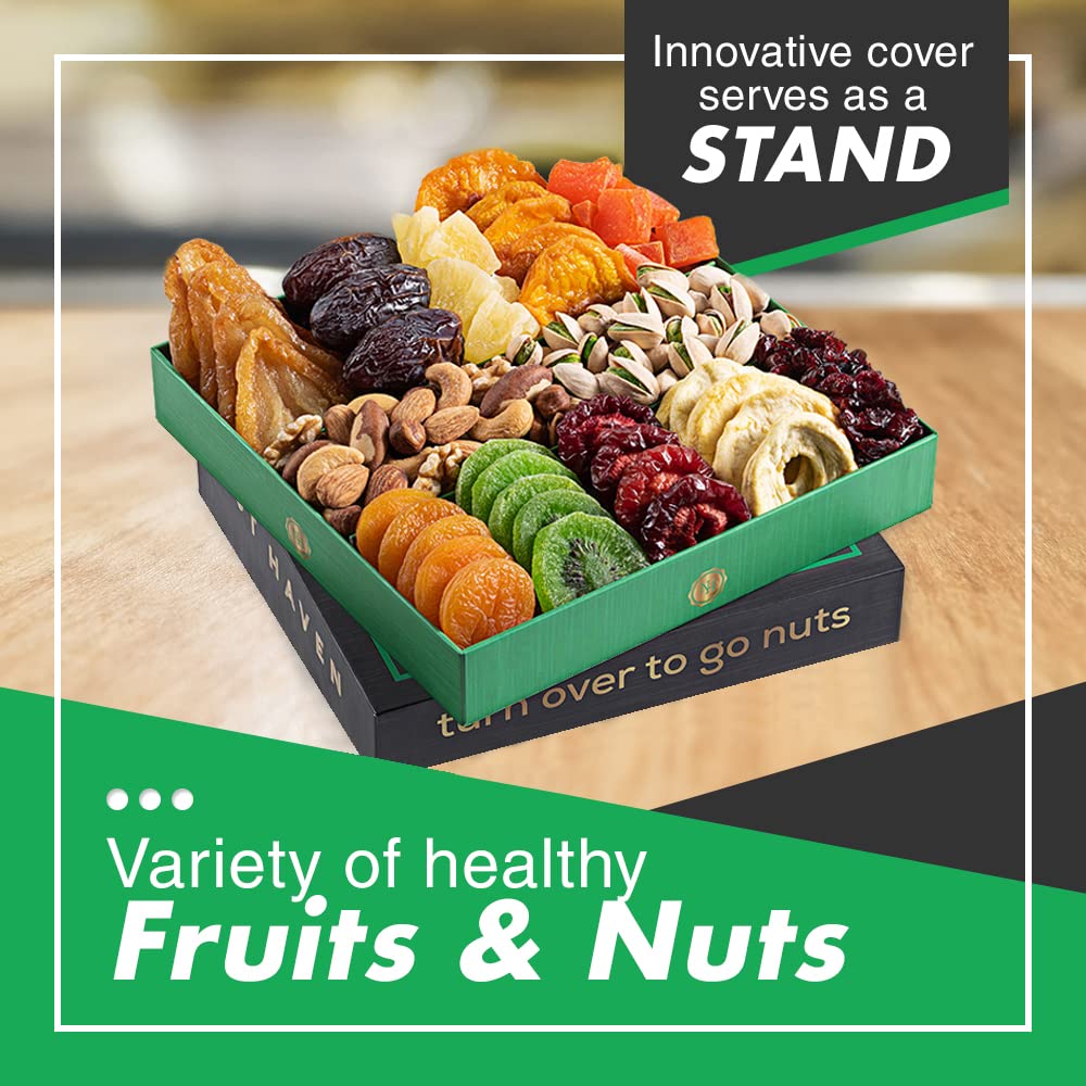 Nut Haven Mother's Day Dried Fruit & Nuts Gift Basket – Gourmet Gift Box