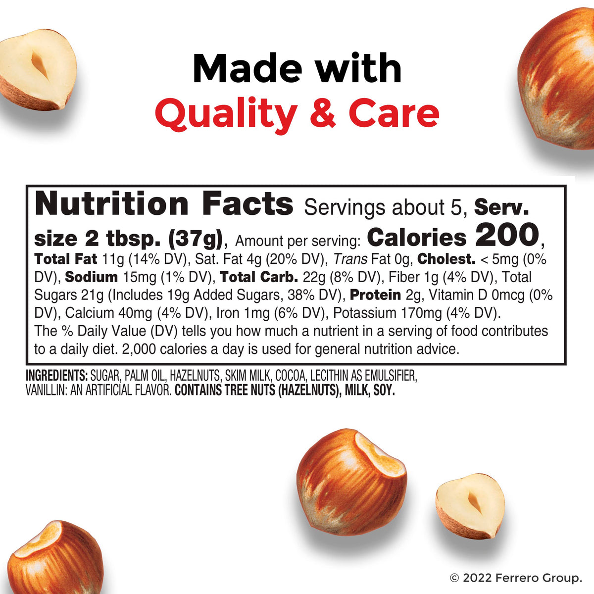 Nutella Hazelnut Spread with Cocoa – Bulk 12-Pack, 7.7 oz Jars