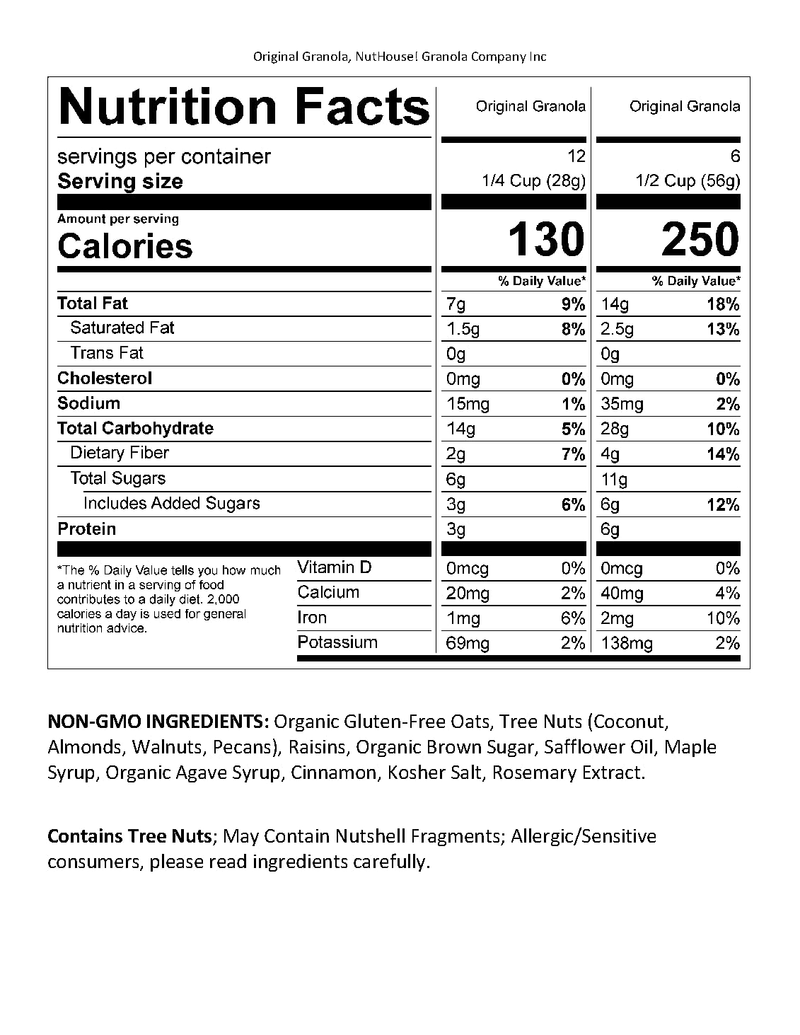 NutHouse! Granola Premium Original Recipe – Gluten-Free, Non-GMO, Kosher, Vegan | 12 oz Bag (3-Pack)