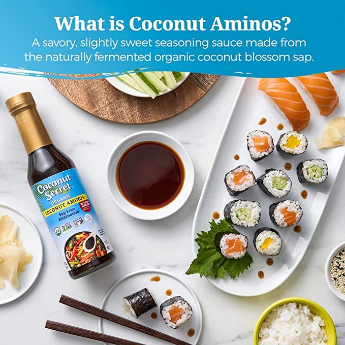 Nutiva Coconut Secret Coconut Aminos - 128 oz | Low-Sodium Organic Gluten-Free Soy Sauce Alternative