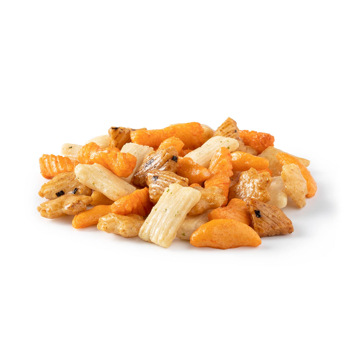 NUTS U.S. Oriental Rice Crackers – No Artificial Colors, Crunchy & Natural, Resealable Bag (4 LBS)