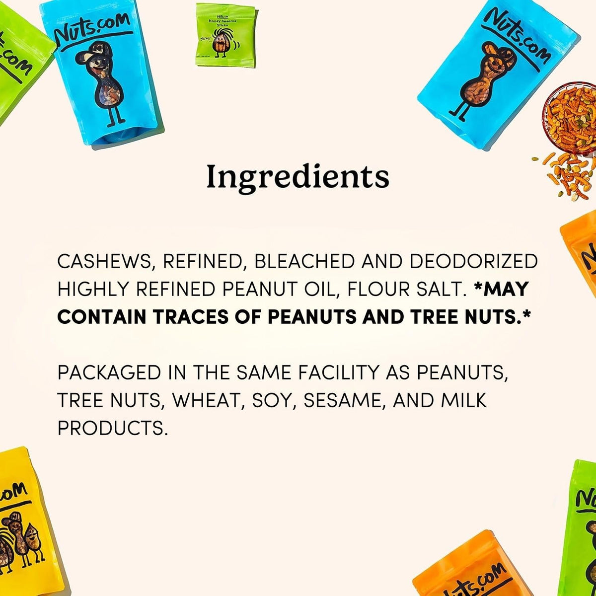 Nuts.com Roasted Cashews (Lightly Salted) – Creamy, Savory Snack, 2 lb Bag | Vegan & Gluten-Free
