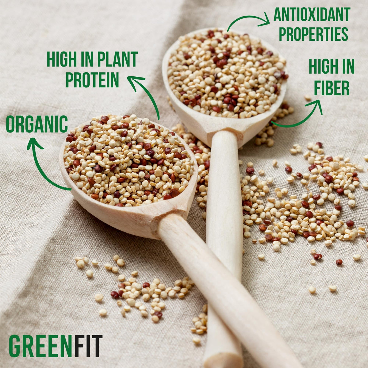 OA QUINOA Now Greenfit Royal Organic Tri-Color Quinoa 5 lb