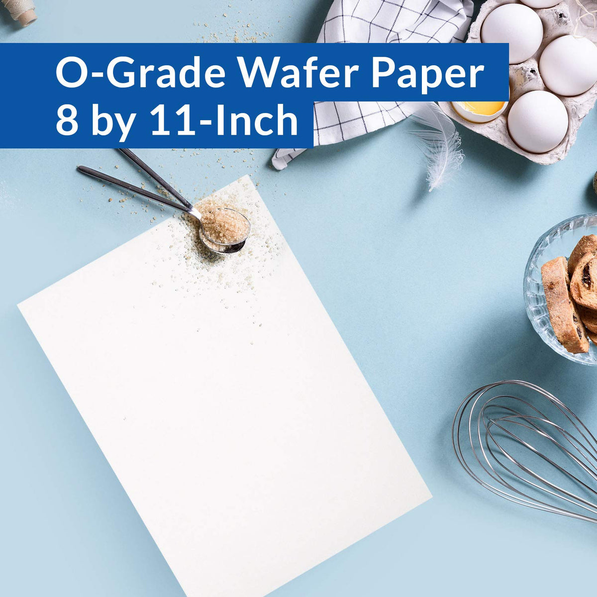 Oasis Supply 200-Piece O-Grade Wafer Paper Pack — 8 x 11 in