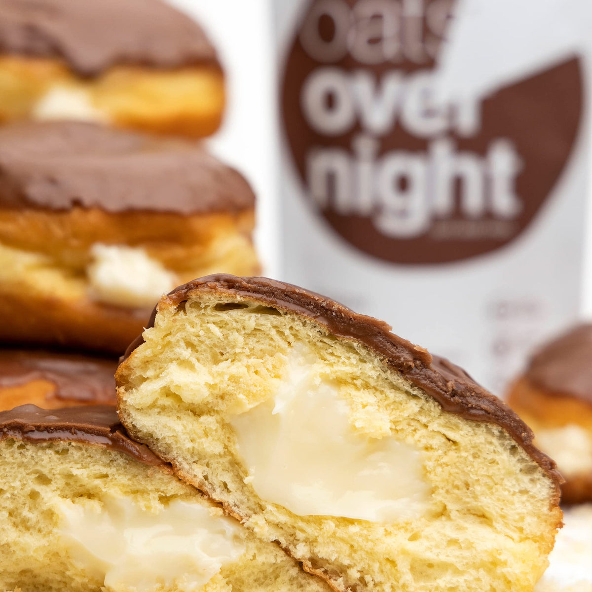 Oats Overnight Boston Cream – 20g Protein, 6g Fiber, Gluten Free Overnight Oats (2.7 oz per meal) (8 Pack)