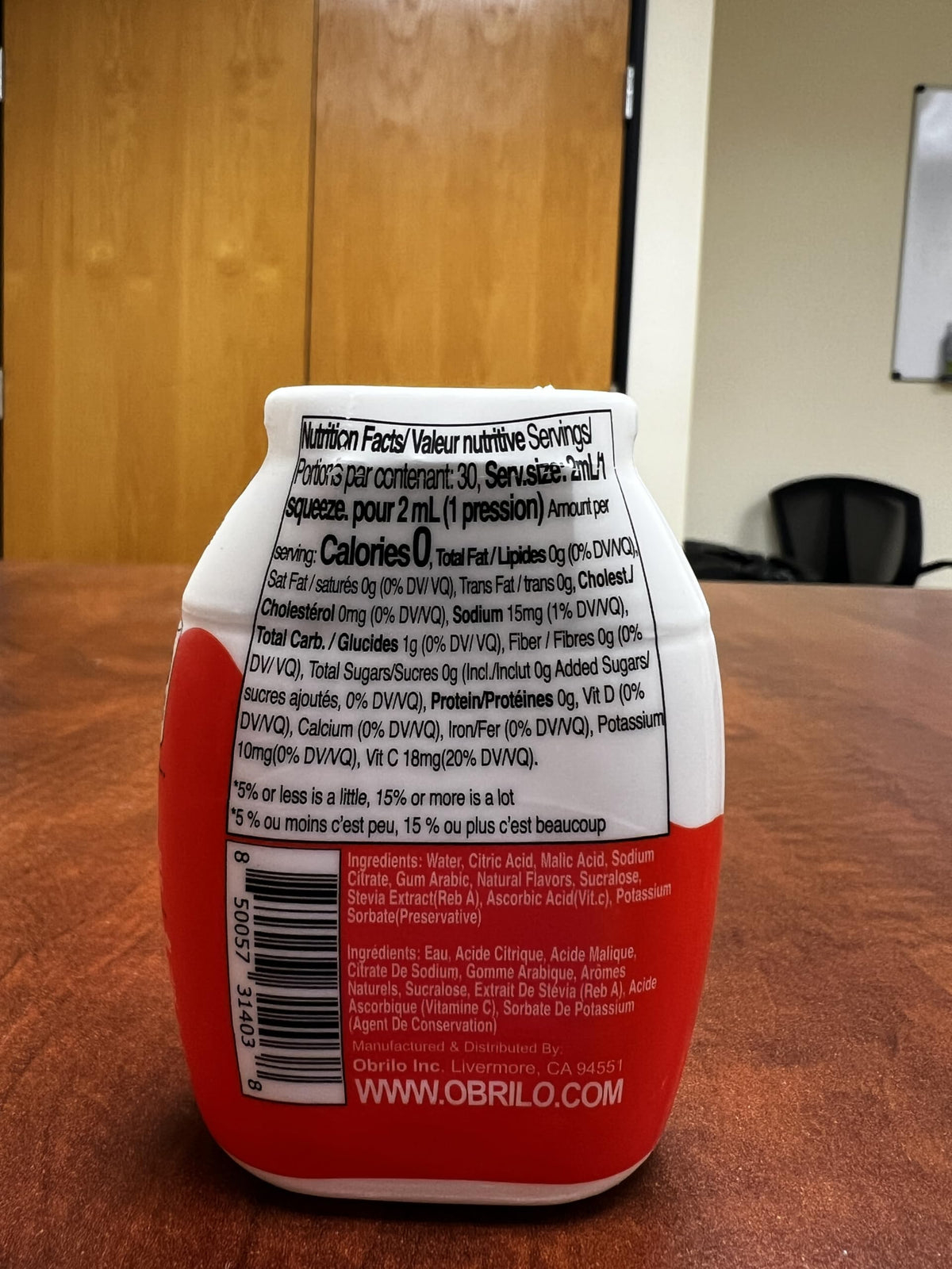 Obrilo Water Enhancer Drops - Zero Sugar, Dye Free, Naturally Flavored (2.0 fl oz x 10 Bottles)