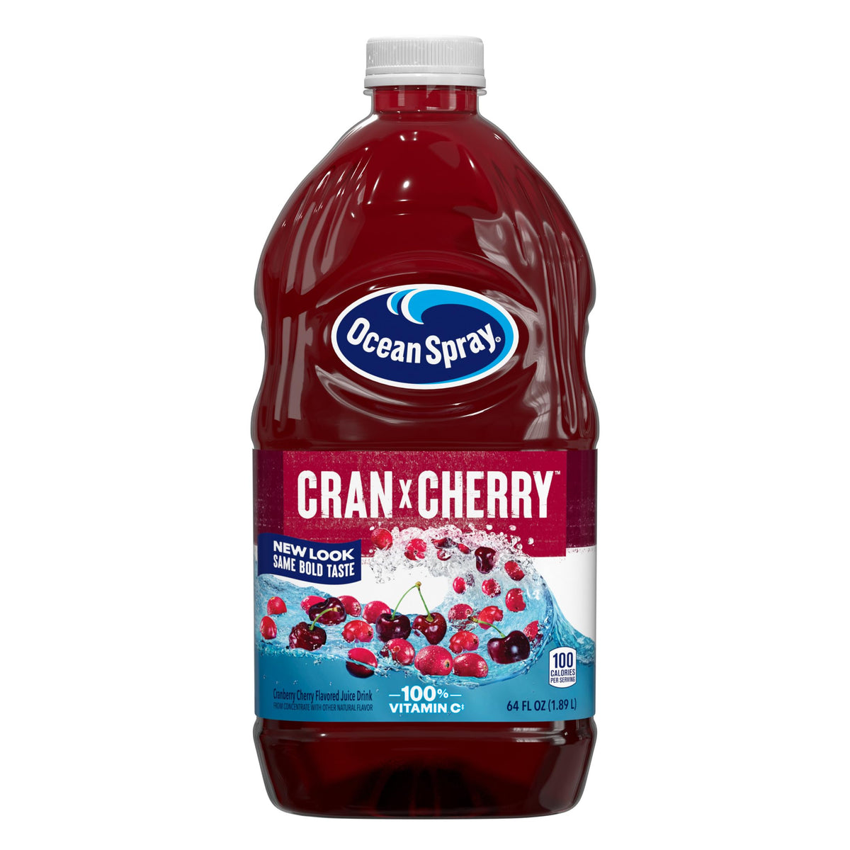 Ocean Spray Cran-Cherry Cranberry Cherry Juice Drink – 64 oz Bottle (Pack of 8)