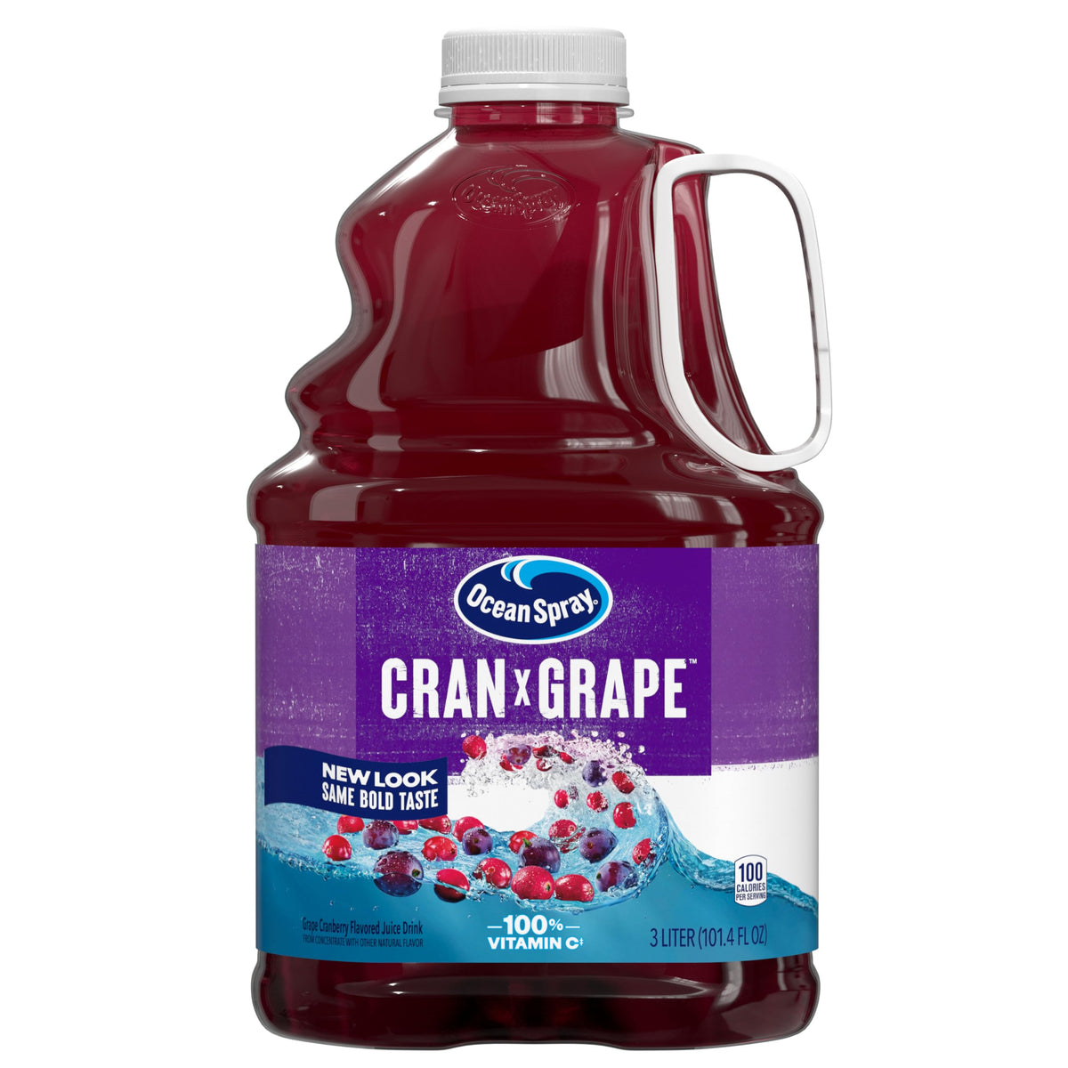 Ocean Spray Cran-Grape Juice Drink 3L (Pack of 6) | Bold Cranberry-Grape Flavor