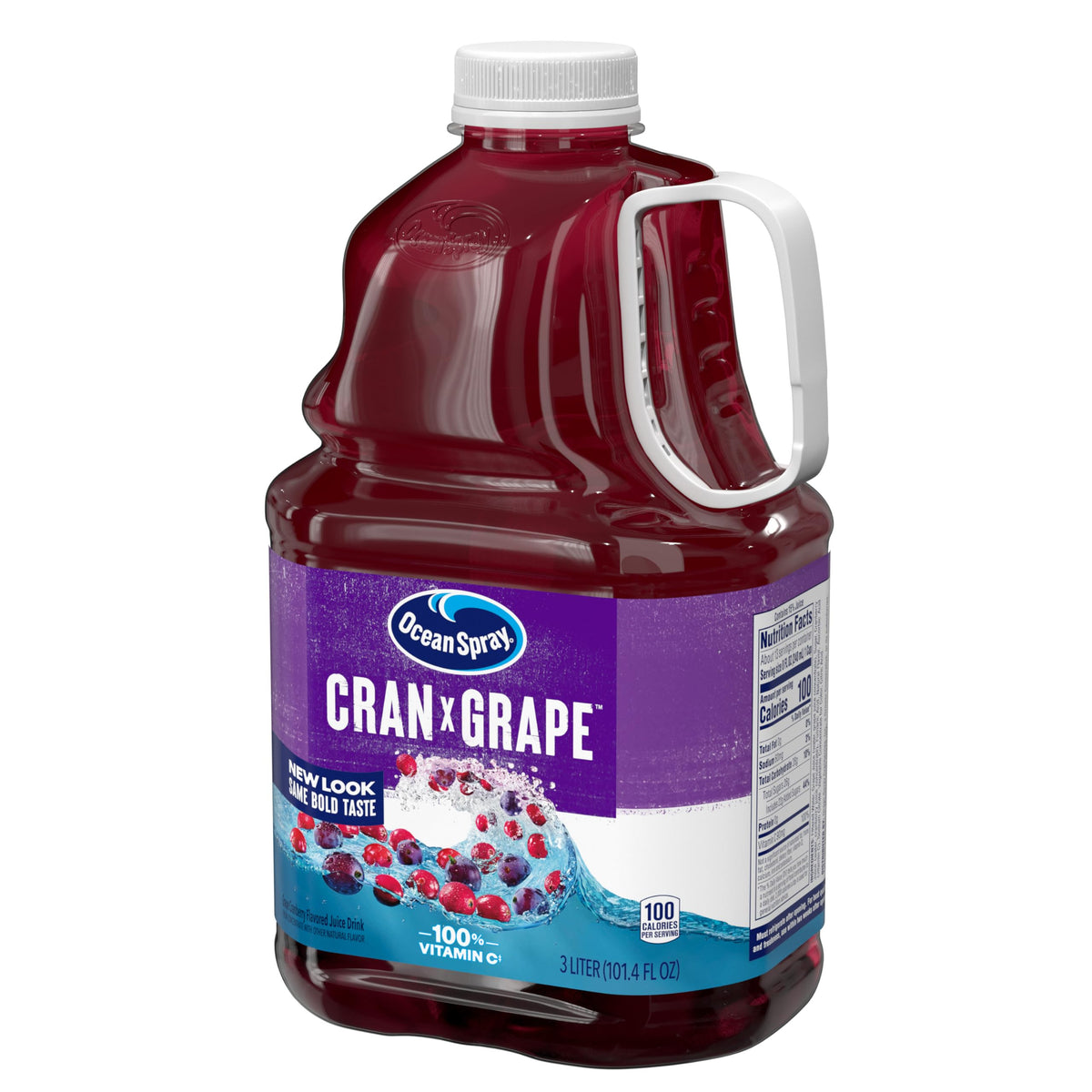 Ocean Spray Cran-Grape Juice Drink 3L (Pack of 6) | Bold Cranberry-Grape Flavor