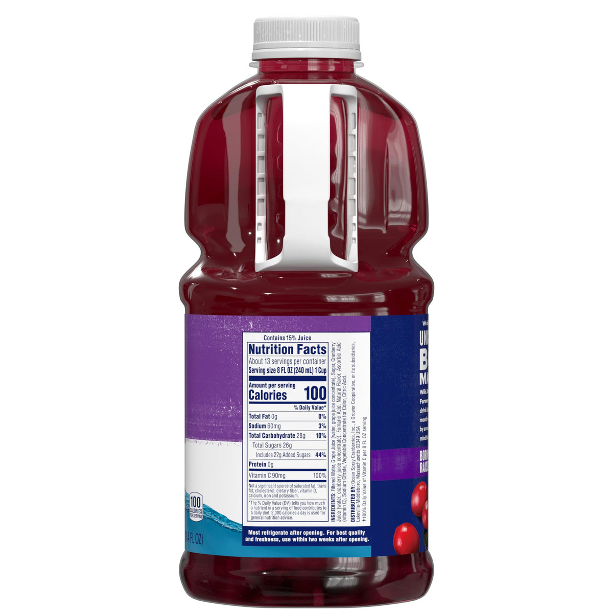 Ocean Spray Cran-Grape Juice Drink 3L (Pack of 6) | Bold Cranberry-Grape Flavor