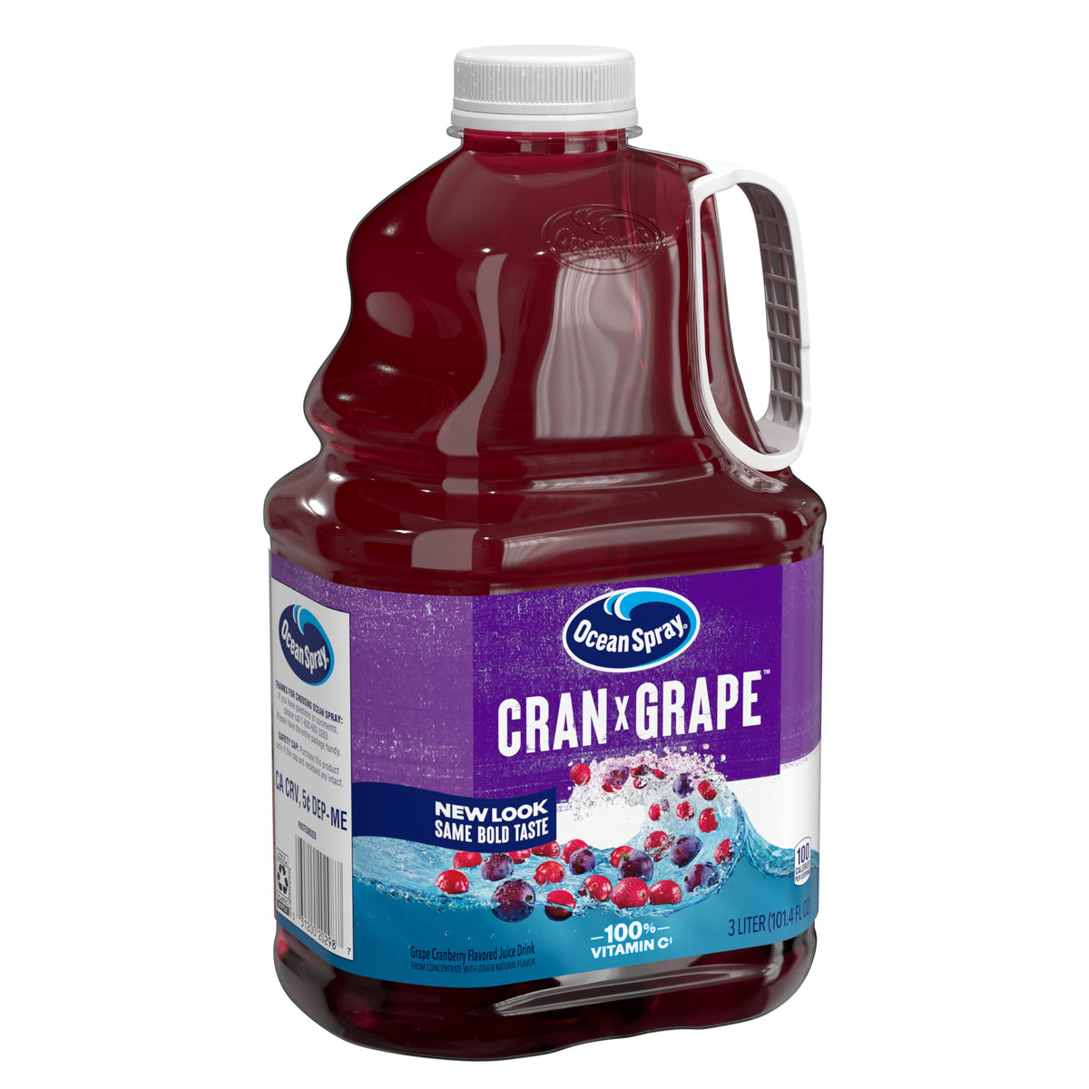 Ocean Spray Cran-Grape Juice Drink 3L (Pack of 6) | Bold Cranberry-Grape Flavor