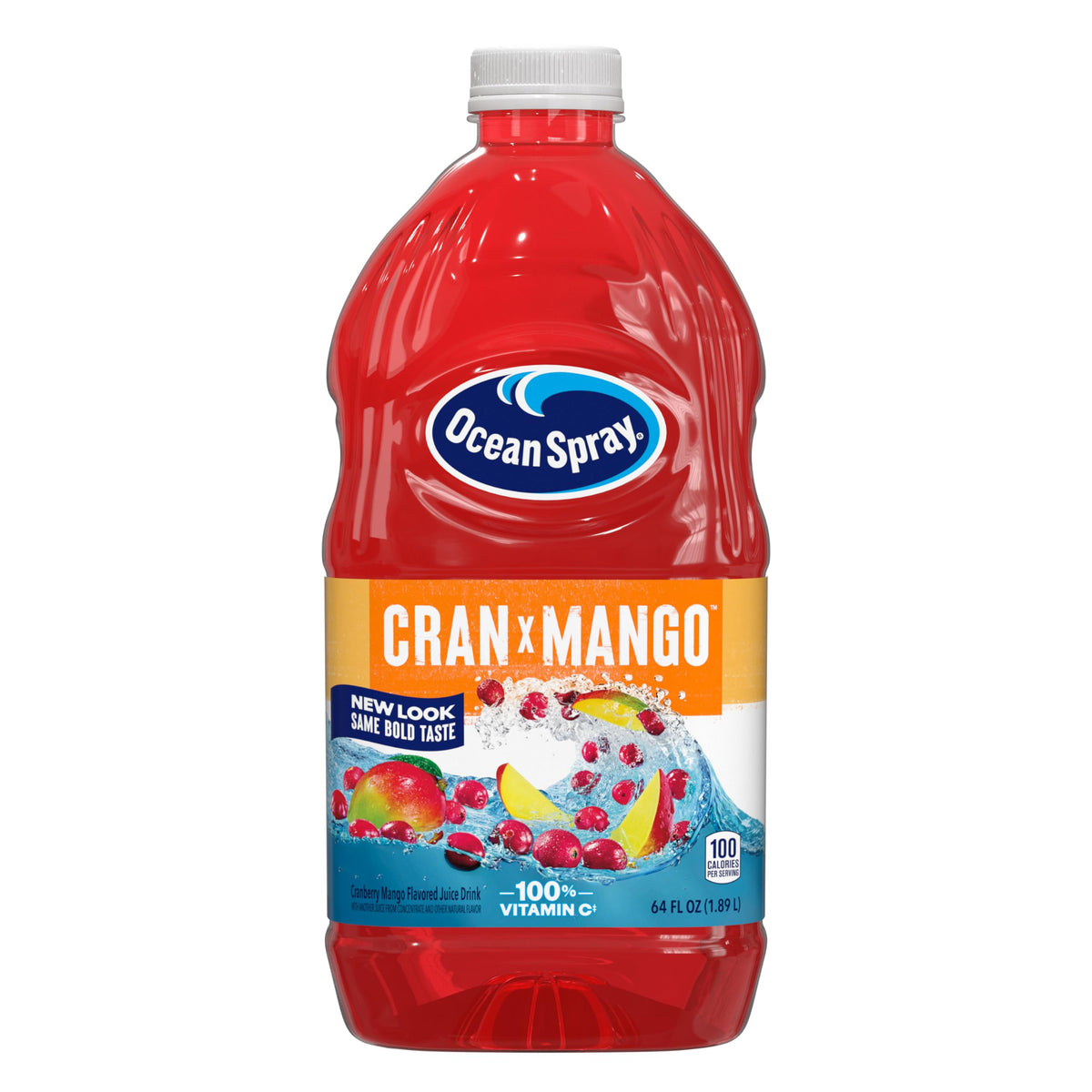Ocean Spray Cran-Mango Cranberry Mango Juice Drink – 64 Fl Oz Bottle (Pack of 8)