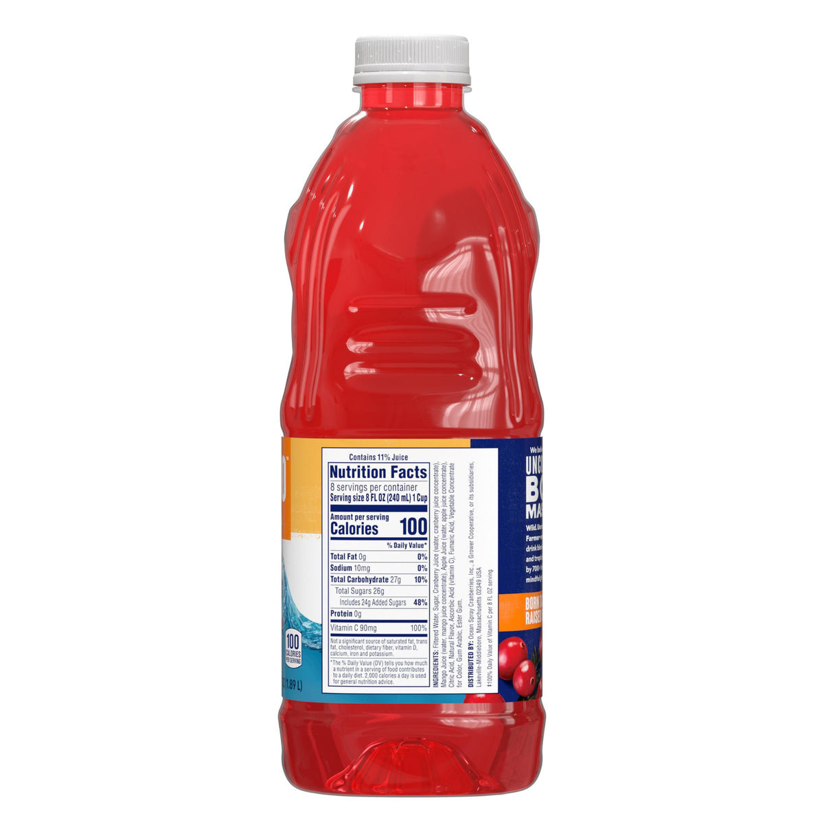 Ocean Spray Cran-Mango Cranberry Mango Juice Drink – 64 Fl Oz Bottle (Pack of 8)