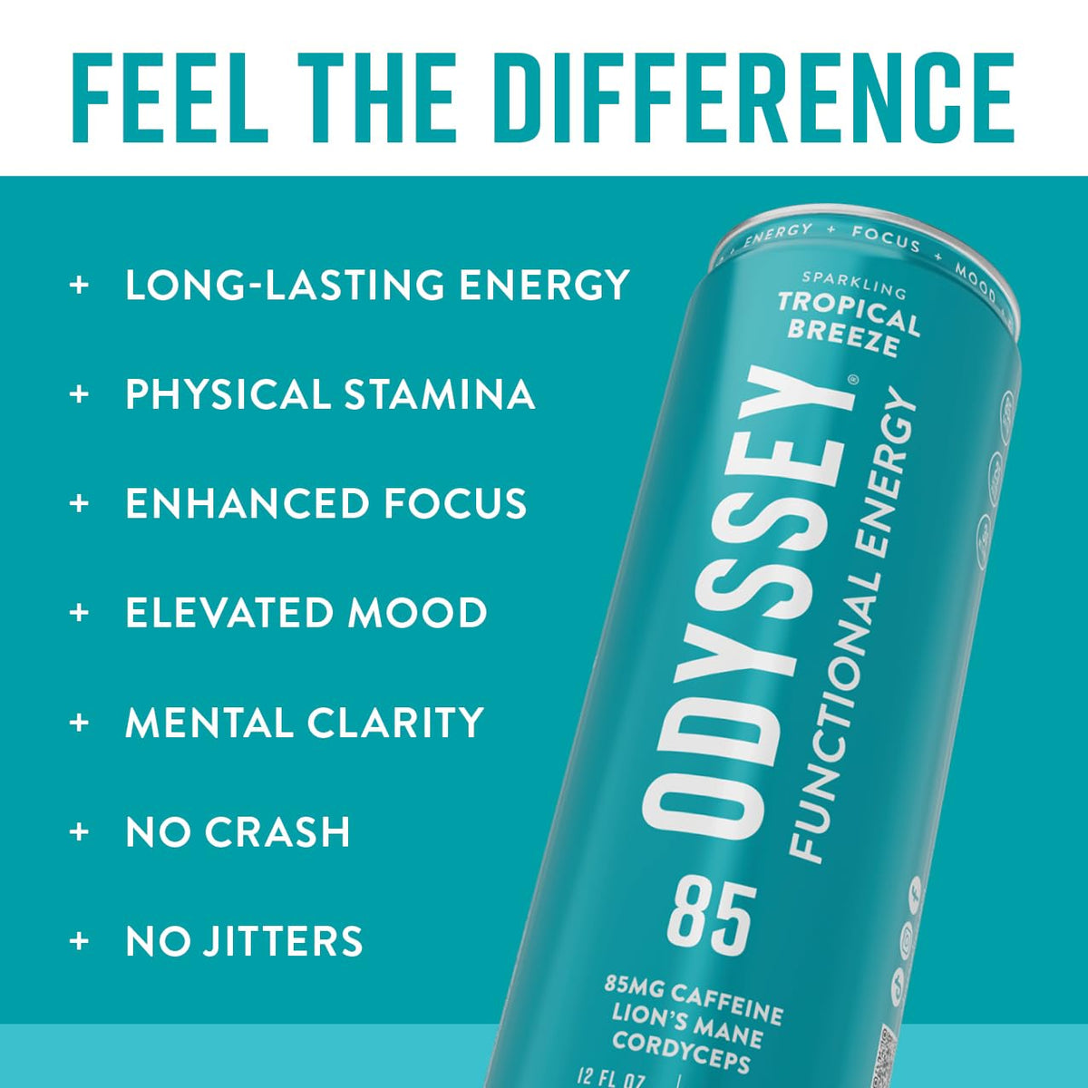 Odyssey Elixir Functional Energy Drink – Focus, Cognition & Mood Support (12 Pack)