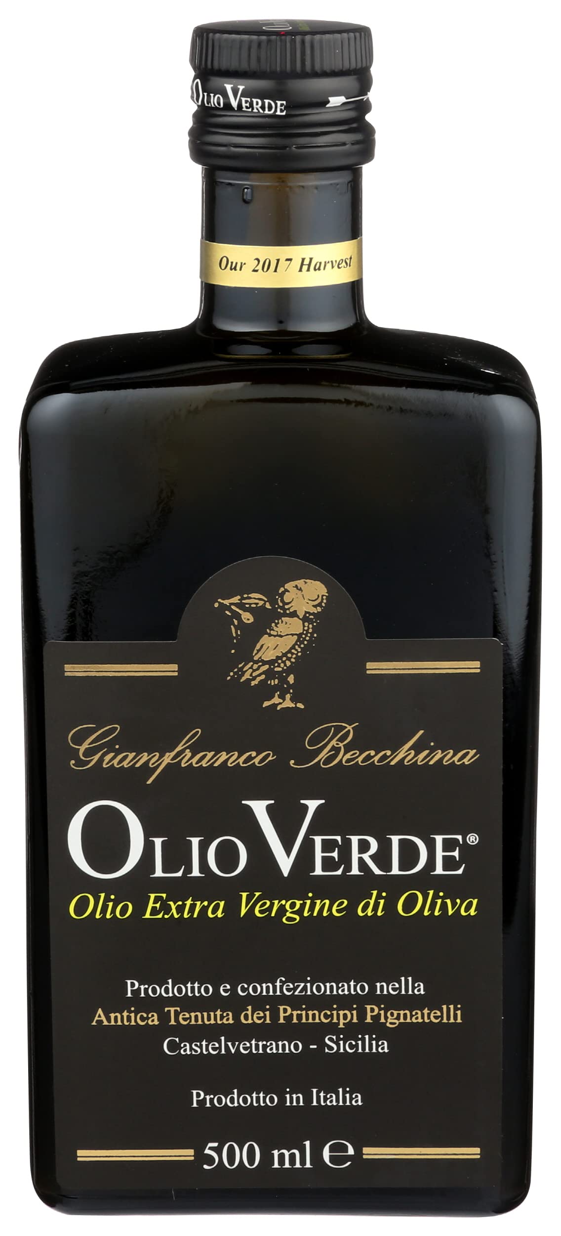 Olio Verde Extra Virgin Olive Oil – Cold-Smoked with Montseny Pinecones, 16.89 oz