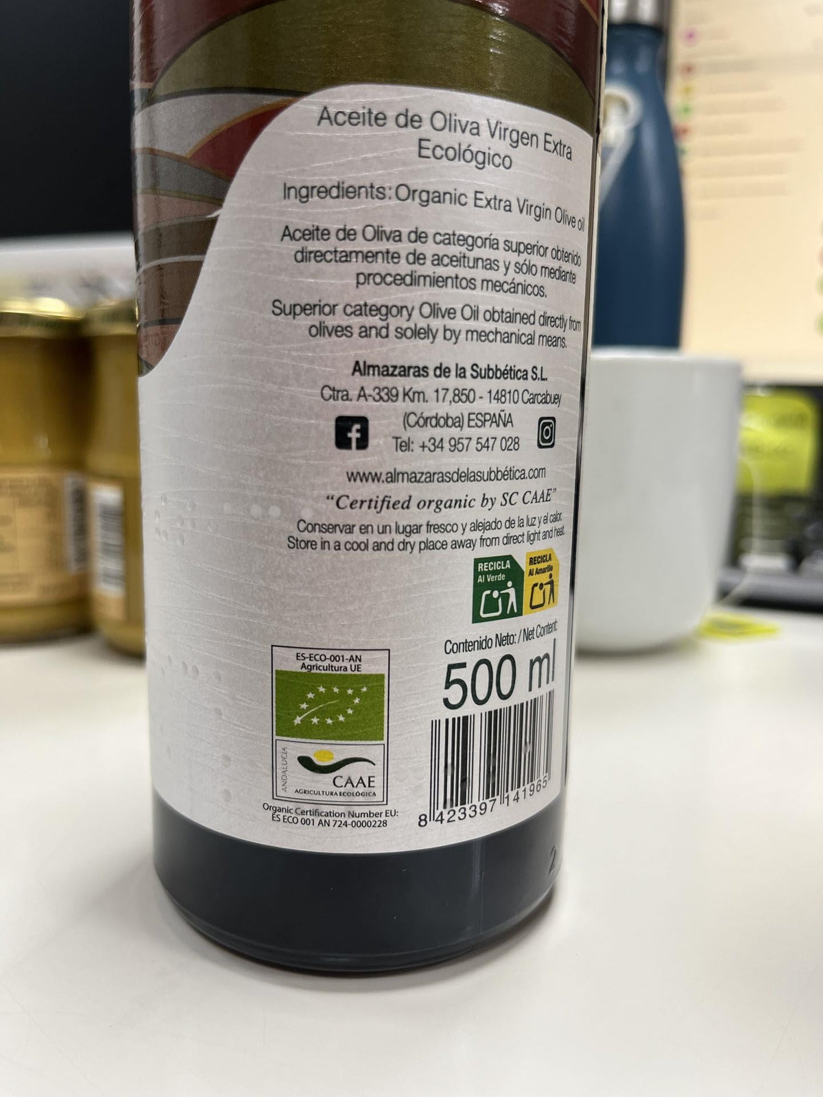 Olivaoliva Rincon de la Subbetica Hojiblanca Organic EVOO – New Harvest Nov 2025