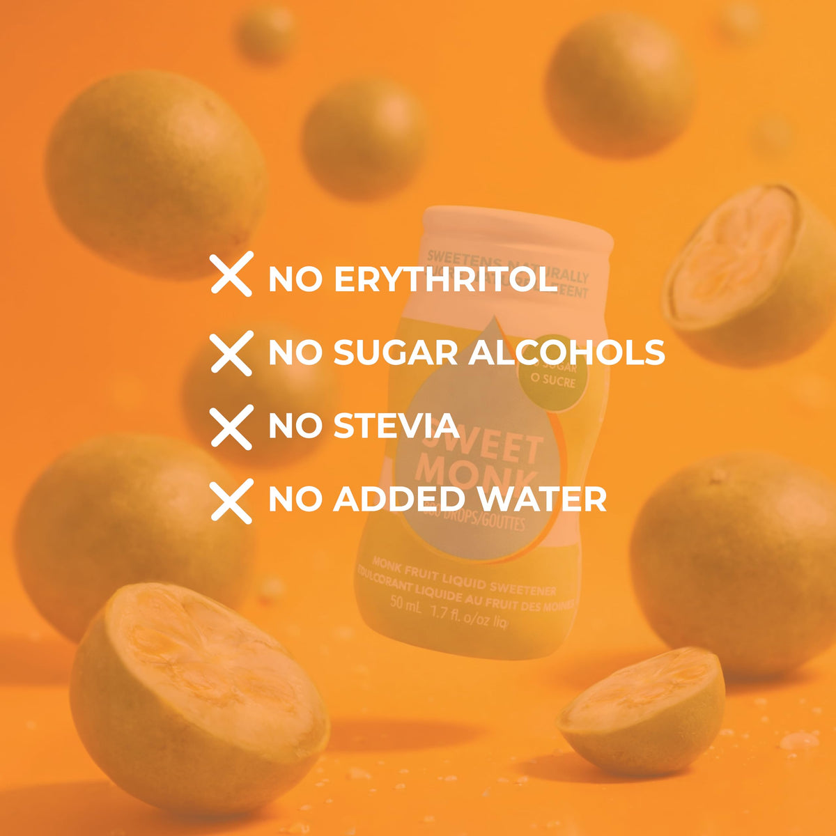 SweetMonk Monk Fruit Liquid Sweetener Drops – 0 Cal, Keto Friendly (2-Pack) | OLÜ NATURALS