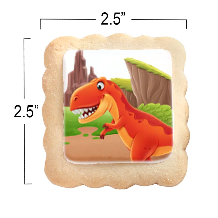 OMCookie Dinosaur Cookies - Individually Wrapped 24-Pack Party Favors