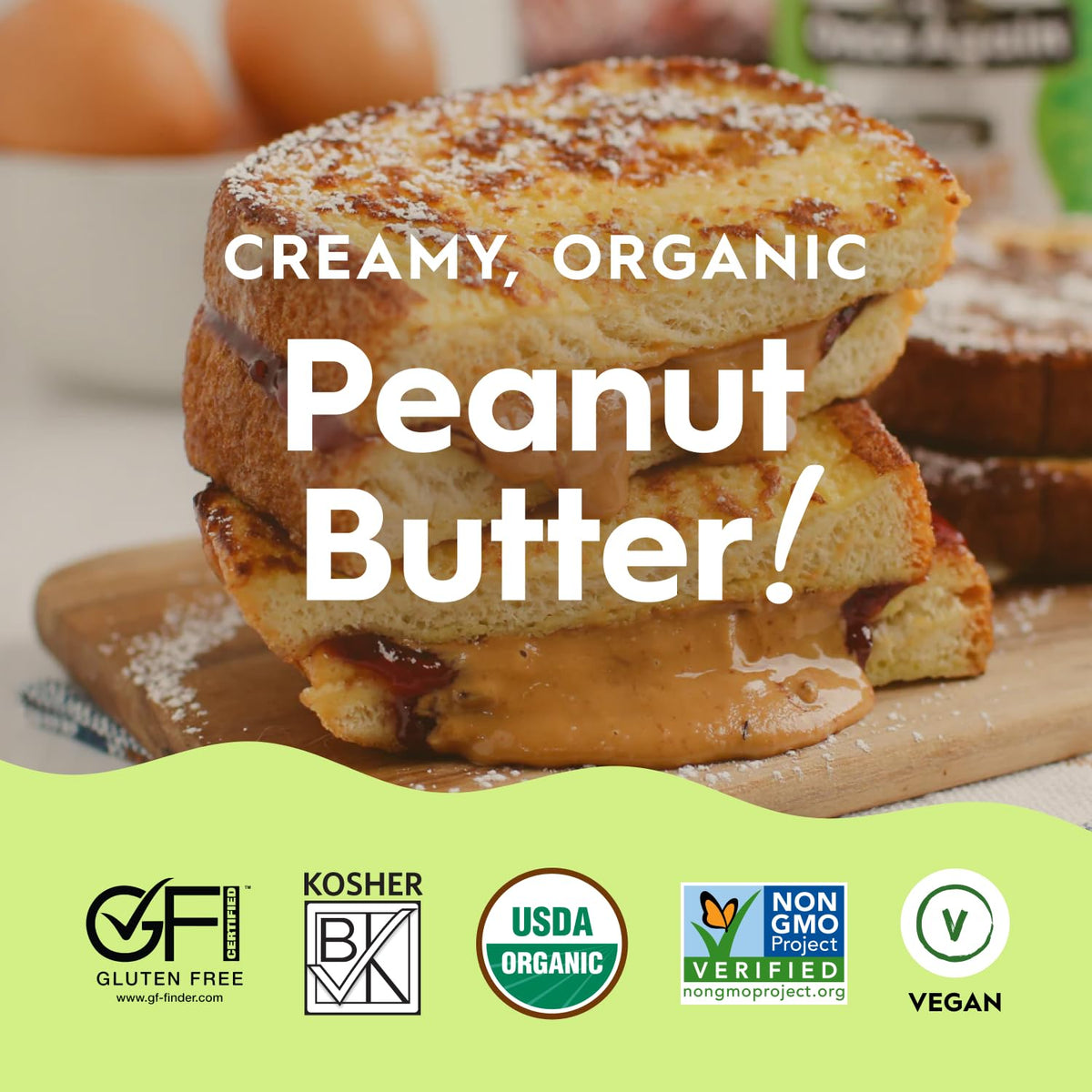 Once Again Organic Creamy Peanut Butter 9 lb Bucket – No Sugar Added, Unsalted