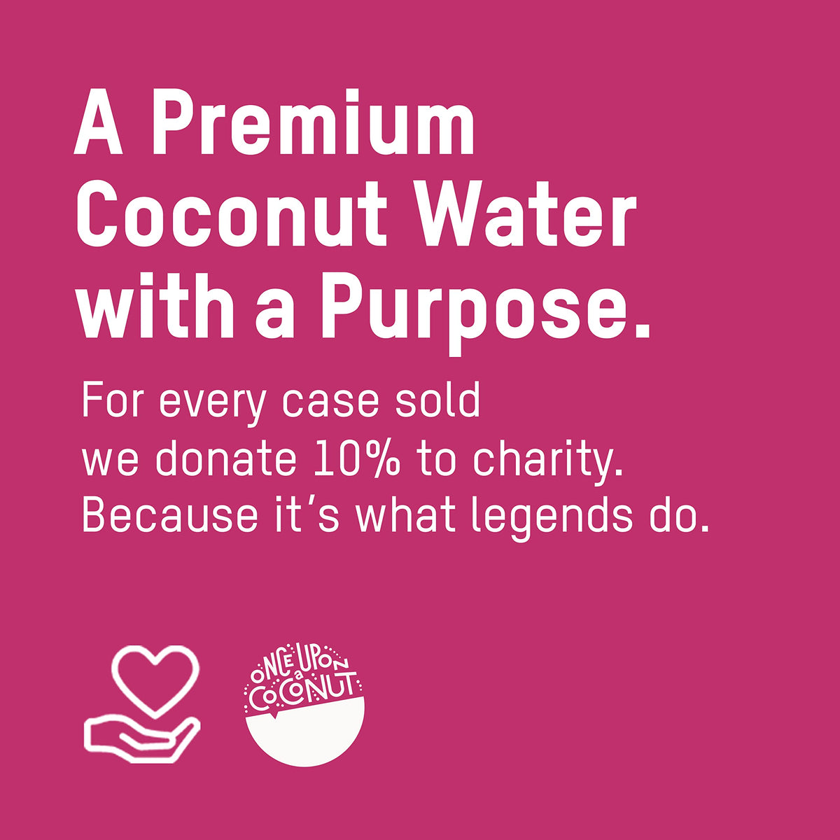 Once Upon a Coconut Sparkling Coconut Water + Energy — Low-Calorie, Electrolyte Hydration (12-Pack)