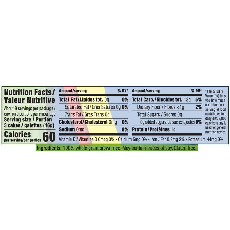 Only Kosher Candy Ultra Thin Salt-Free Rice Cakes Squares – Pack of 12 | Gluten-Free, Kosher Certified