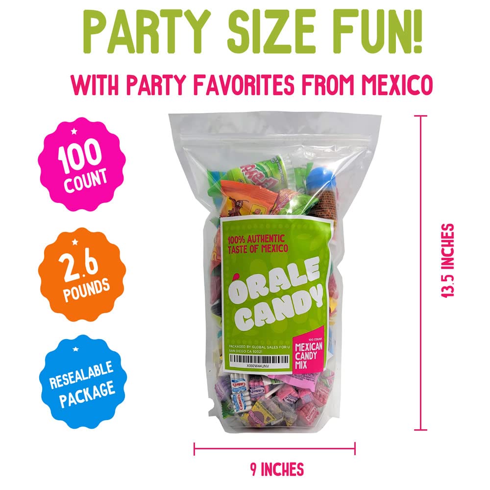 Órale Candy Mexican Candy Mix Assortment – 100-Count Variety Pack