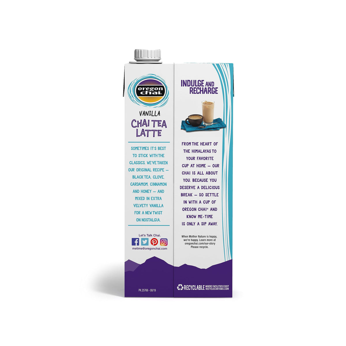 Oregon Chai Vanilla Chai Concentrate – 32 oz (Pack of 6)
